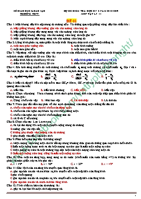 10 Đề kiểm tra học kỳ II môn Vật lý Lớp 11 (Có đáp án)